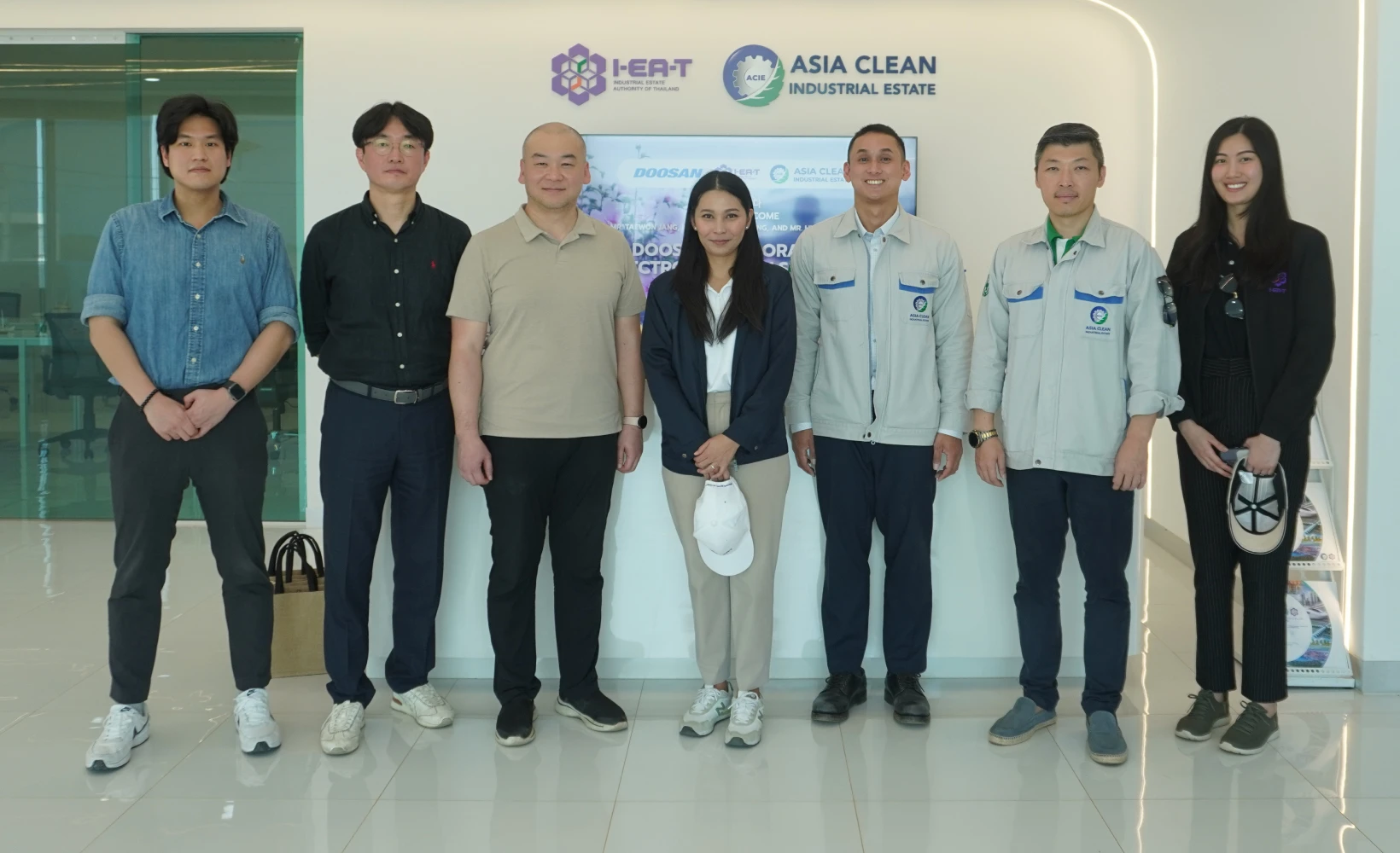 Asia Clean Industrial Estate Welcomes Executives from Doosan Corporation Electro-Materials