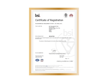 Asia Clean Industrial Estate (ACIE) Achieves ISO 14001:2015 Certification, Reinforcing Commitment to Sustainable Environmental Management